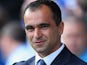 Everton manager Roberto Martinez during the match against West Brom on August 24, 2013
