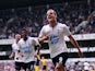 Spurs' Roberto Soldado celebrates after scoring the opener from the penalty spot during the match against Swansea on August 25, 2013