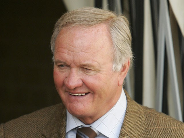 New Director of Football at Kettering, Ron Atkinson looks on before the Nationwide Conference North match between Kettering Town and Droylsden at Rockingham Road on January 27, 2007