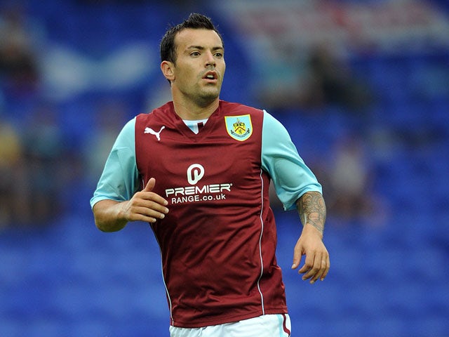 Ross Wallace of Burnley in action during the pre season friendly match between Tranmere Rovers and Burnley at Prenton Park on July 23, 2013