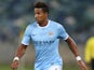 Scott Sinclair of Manchester City during the Nelson Mandela Football Invitational match between AmaZulu and Manchester City at Moses Mabhida Stadium on July 18, 2013