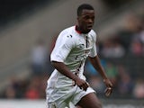 Zavon Hines of MK Dons in action during the Pre-Season Friendly match between MK Dons and Tottenham Hotspur XI at Stadium mk on July 31, 2013