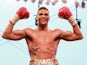 Anthony Ogogo celebrates a win over Gary Boulden after their Middleweight bout at Craven Park Stadium on July 13, 2013