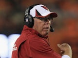 Head coach Bruce Arians of the Arizona Cardinals leads his team against the Denver Broncos during preseason action at Sports Authority Field at Mile High on August 29, 2013