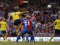 Sunderland's Scottish striker Steven Fletcher scores during the English Premier League football match between Crystal Palace and Sunderland at Selhurst Park in south London on August 31, 2013