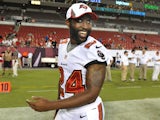 Cornerback Darrelle Revis #24 of the Tampa Bay Buccaneers leaves the field after the game against the Washington Redskins August 29, 2013