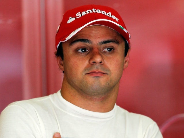 Ferrari driver Felipe Massa in the pits on August 23, 2013