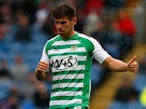 Yeovil's  Joe Edwards in action during the match against Burnley on August 17, 2013