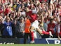 Jose Antonio Reyes celebrates scoring for Arsenal against Middlesbrough at Highbury on August 22, 2004