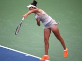 Laura Robson serves during a match at the Southern California Open on July 31, 2013