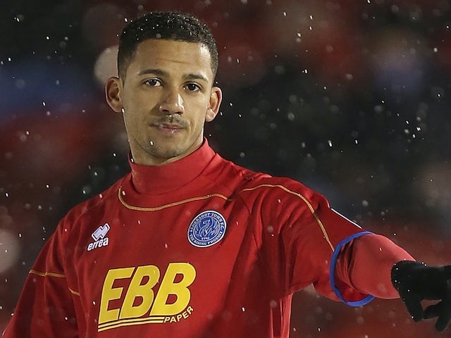 Lionel Ainsworth in action for Aldershot Town on January 22, 2013