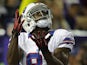 Marcus Easley #81 of the Buffalo Bills returns a punt during the game against the Minnesota Vikings on August 17, 2012