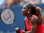 Serena Williams in action against Sloane Stephens during their US Open third round match on September 1, 2013