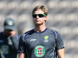 Australia's Steve Smith during a nets session on August 28, 2013
