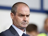West Bromwich Albion's Scottish manager Steve Clarke awaits kick off in the English Premier League football match between West Bromwich Albion and Swansea City at The Hawthorns in West Bromwich, central England, on September 1, 2013