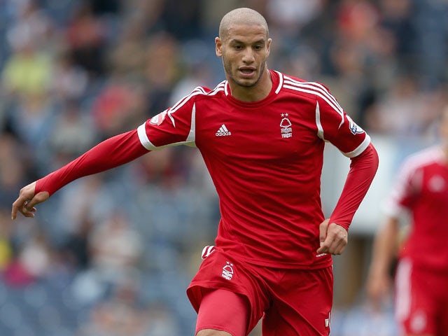 Adlene Guedioura of Nottingham Forest in action during the Sky Bet Championship match between Blackburn Rovers and Nottingham Forest at Ewood Park on August 10, 2013