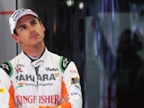 Adrian Sutil of Germany and Force India prepares to drive during practice for the Belgian Grand Prix at Circuit de Spa-Francorchamps on August 23, 2013