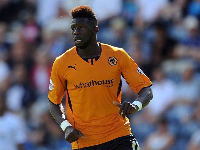 Bakary Sako of Wolverhampton Wanderers in action during the Sky Bet League One match between Preston North End and Wolverhampton Wanderers at Deepdale on August 03, 2013