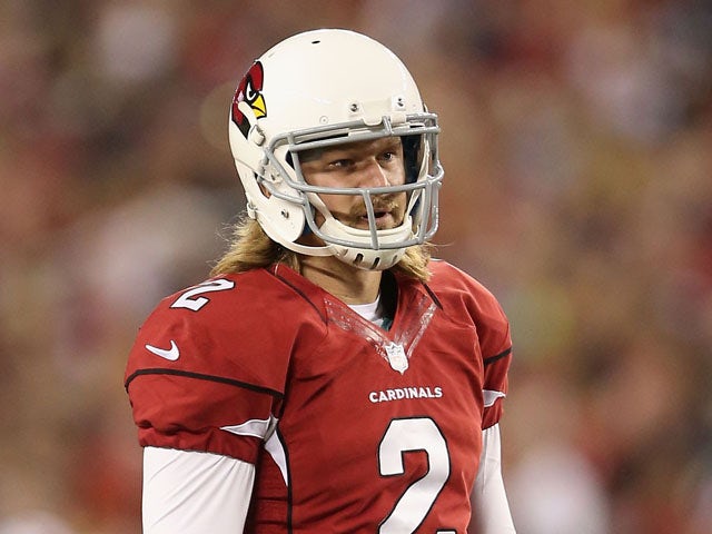 Kicker Dan Carpenter #2 of the Arizona Cardinals during the preseason NFL game against the San Diego Chargers at the University of Phoenix Stadium on August 24, 2013