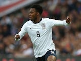Daniel Sturridge of England in action on during the International Friendly match between England and the Republic of Ireland at Wembley Stadium on May 29, 2013