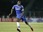 Demba Ba of Chelsea runs for the ball during the match between Chelsea and Indonesia All-Stars at Gelora Bung Karno Stadium on July 25, 2013