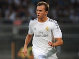 Denis Cheryshev of Real Madrid in action during the Pre Season match between Olympique Lyonnais and Real Madrid at Gerland Stadium on July 24, 2013 