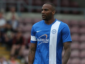 Emile Sinclair of Peterborough United in action during the Pre-Season Friendly match between Northampton Town and Peterborough United at Sixfields Stadium on July 20, 2013