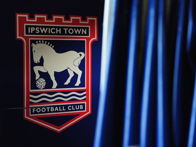 An Ipswich Town sign is seen inside of Portman Road, home of Ipswich Town Football Club on March 15, 2011
