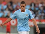 Jack Rodwell of Manchester City during the Nelson Mandela Football Invitational match between SuperSport United and Manchester City from Loftus Versfeld on July 14, 2013
