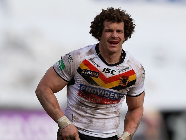 Jamie Langley of the Bradford Bulls in action during the Super League match bewteen Bradford Bulls and Salford City Reds at Odsal Stadium on April 1, 2013