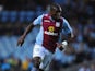 Aston Villa player Jores Okore in action during the Capital One Cup second round match between Aston Villa and Rotherham at Villa Park on August 28, 2013