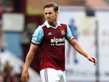 Kevin Nolan of West Ham United looks on during the Barclays Premier League match between West Ham United and Cardiff City at the Bolyen Ground on August 17, 2013