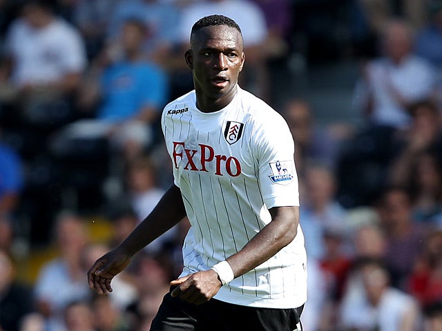 Fulham's Mahamadou Diarra in action during the match against Norwich on August 18, 2012