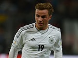 Germany's Mario Gotze in action Kazakhstan on March 26, 2013