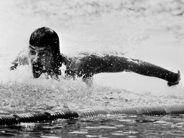 American swimmer Mark Spitz in action during the Munich Olympics 200m Butterfly final on August 31, 1972