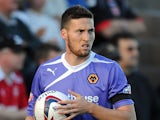 Matt Doherty of Wolverhampton Wanderers looks on during the Capital One Cup First Round match between Morecambe and Wolverhampton Wanderers at Globe Arena on August 06, 2013