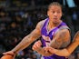 Phoenix Suns' Michael Beasley in action against Denver Nuggets on April 17, 2013