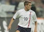 England's Michael Owen in action during the World Cup qualifier against Germany on September 1, 2001