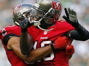 Bucs' Mike Williams celebrates a TD against New York Jets on September 8, 2013