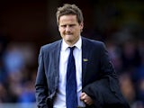 AFC Wimbledon manager Neal Ardley looks on prior to the npower League Two match between AFC Wimbledon and Fleetwood Town at the Cherry Red Records Stadium on April 27, 2013