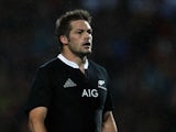 Richie McCaw of New Zealand looks on during the Rugby Championship between the New Zealand All Blacks and Argentina at Waikato Stadium on September 7, 2013