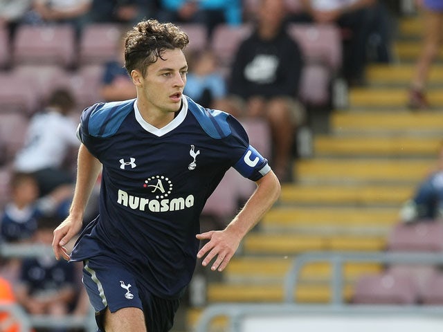 Ryan Mason of Tottenham Hotspur in action during the pre-season friendly match between Northampton Town and Tottenham Hotspur at Sixfields on August 4, 2012