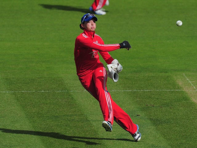England player Sarah Taylor in action during the Women's Ashes Series - 3rd NatWest T20 between England Women and Australia Women at Emirates Durham ICG on August 31, 2013