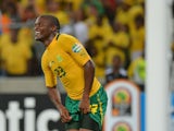 South Africa's striker Tokelo Rantie celebrates after scoring a goal during the African Cup of Nation 2013 quarter final football match South-Africa vs Mali, on February 2, 2013