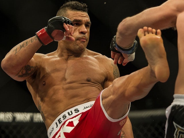 UFC fighter Vitor Belfort in action on January 20, 2013