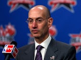 NBA Commissioner Adam Silver talks to the press on February 16, 2013