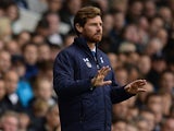 Tottenham manager Andre Villas-Boas gestures on the touchline against Norwich on September 14, 2013