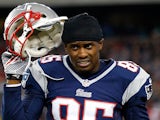 Then Patriots WR Brandon Lloyd in action on January 20, 2013