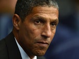 Norwich City manager Chris Hughton prior to kick-off during the match against Tottenham on September 14, 2013