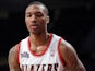 Portland Trail Blazers' Damian Lillard in action during the Taco Bell Skills Challenge on February 16, 2013
